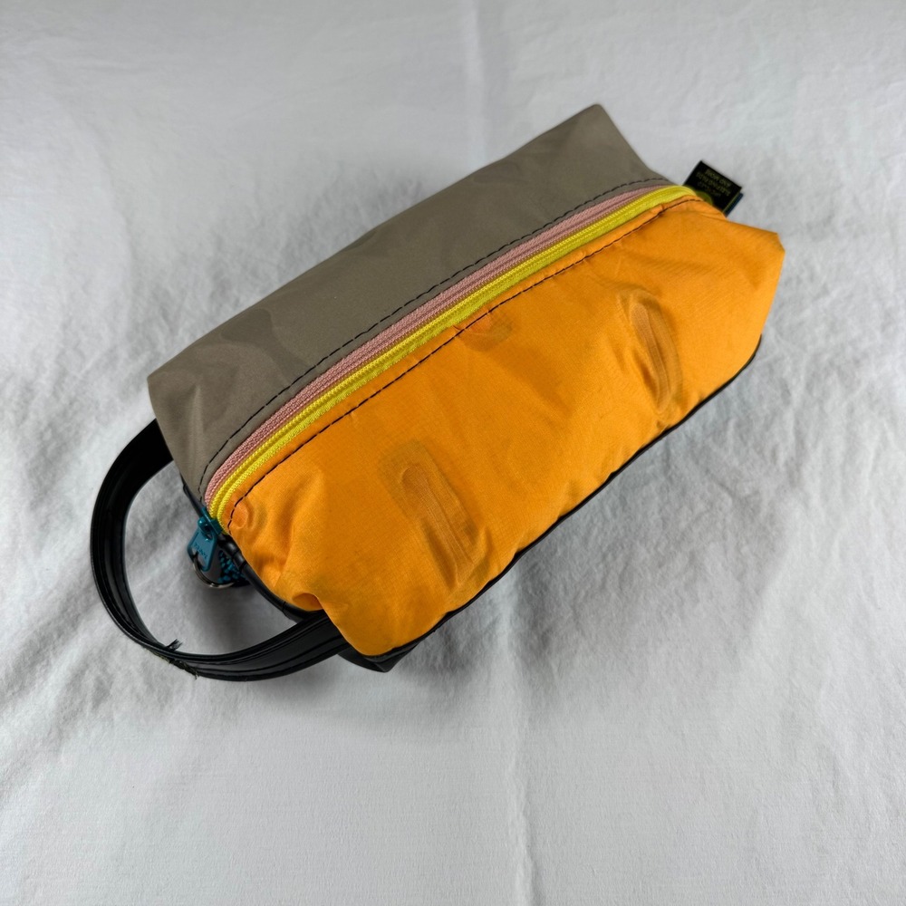 Green Guru Orange Upcycled Sleeping Pad Travel Kit Accessory Bag